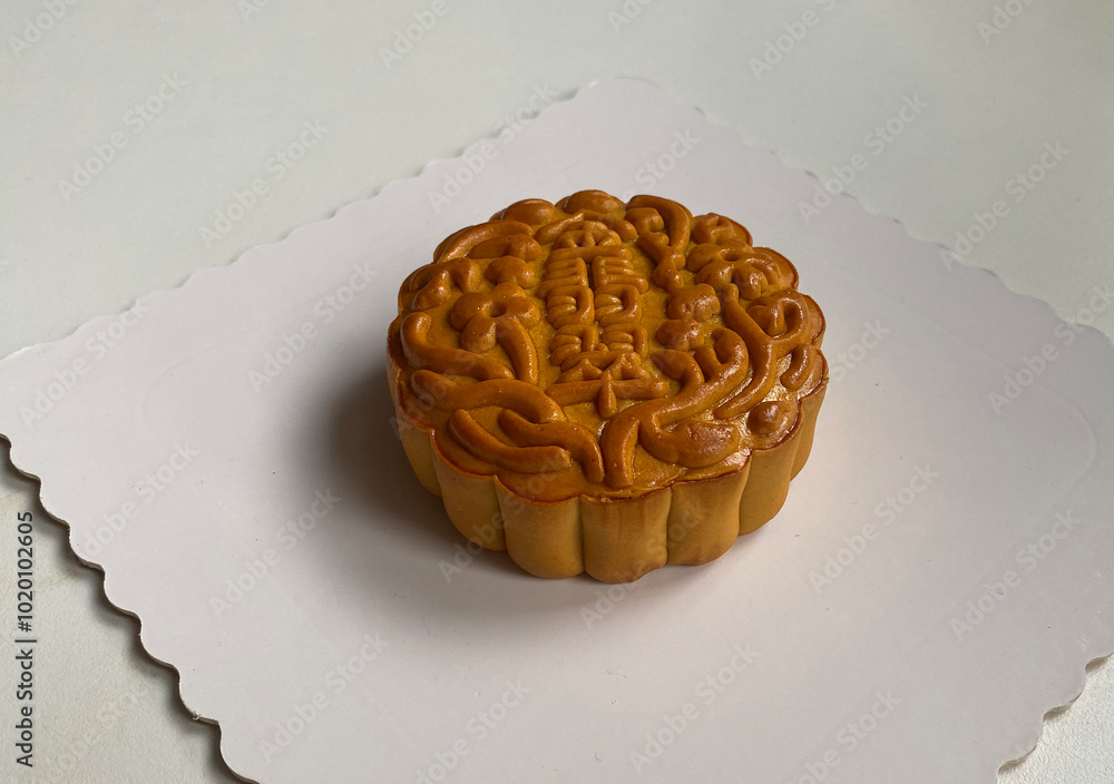 baked lotus paste red bean green tea durian color mooncake with egg ...