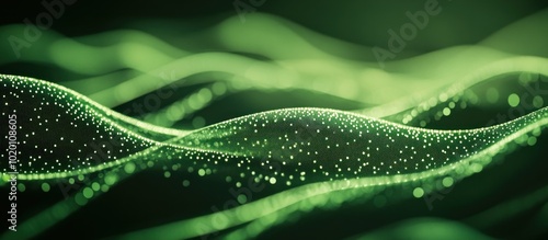 Abstract Green Waves