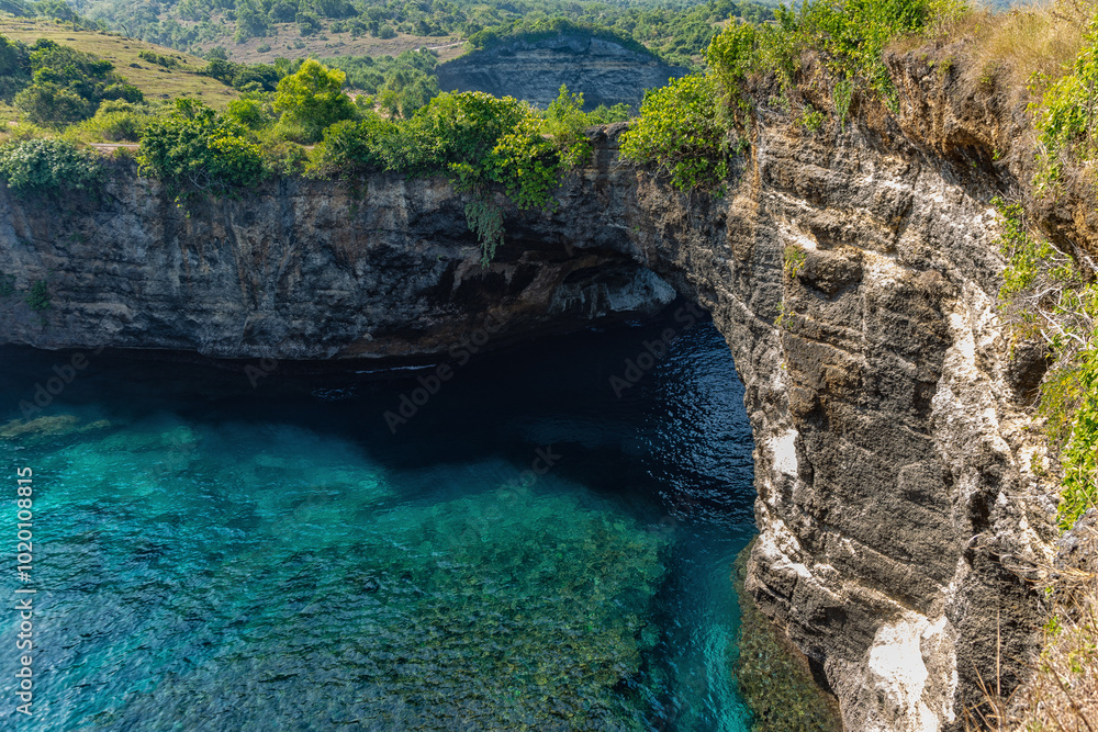 Arch Ole Oli, Broken Beach, Island Nusa Penida, Indonesia, Southeast Asia. Arch Ole Oli, Broken Beach, Island Nusa Penida, Indonesia, Southeast Asia.