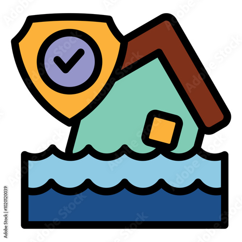 Natural Disaster Insurance Icon