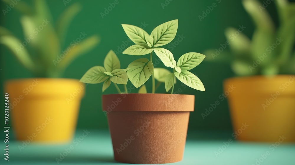 Small leaf basil in a brown pot Small leaf basil in a pot Small leaf basil in a brown pot Small leaf basil in a pot
