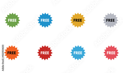 free label tag design vector for use.