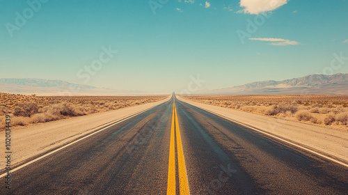 An open road stretching into the horizon, evoking the sense of journey, self-discovery, and freedom