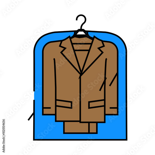 dry cleaner line icon vector. dry cleaner sign. isolated symbol illustration