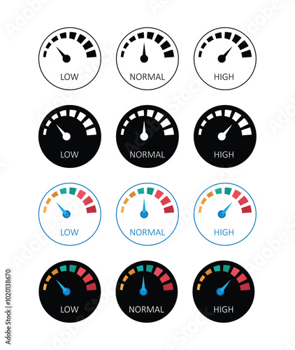 parameter low normal high speedometer