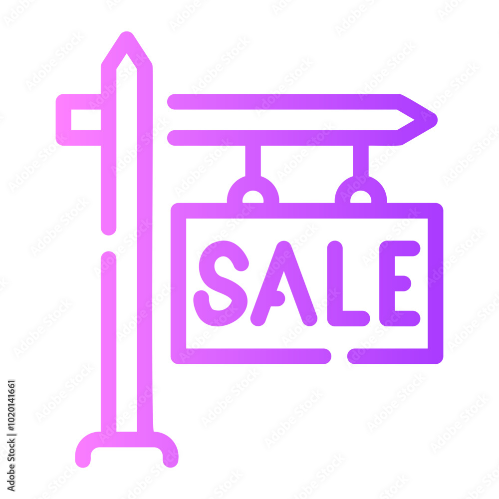 for sale Line Gradient Icon for sale Line Gradient Icon