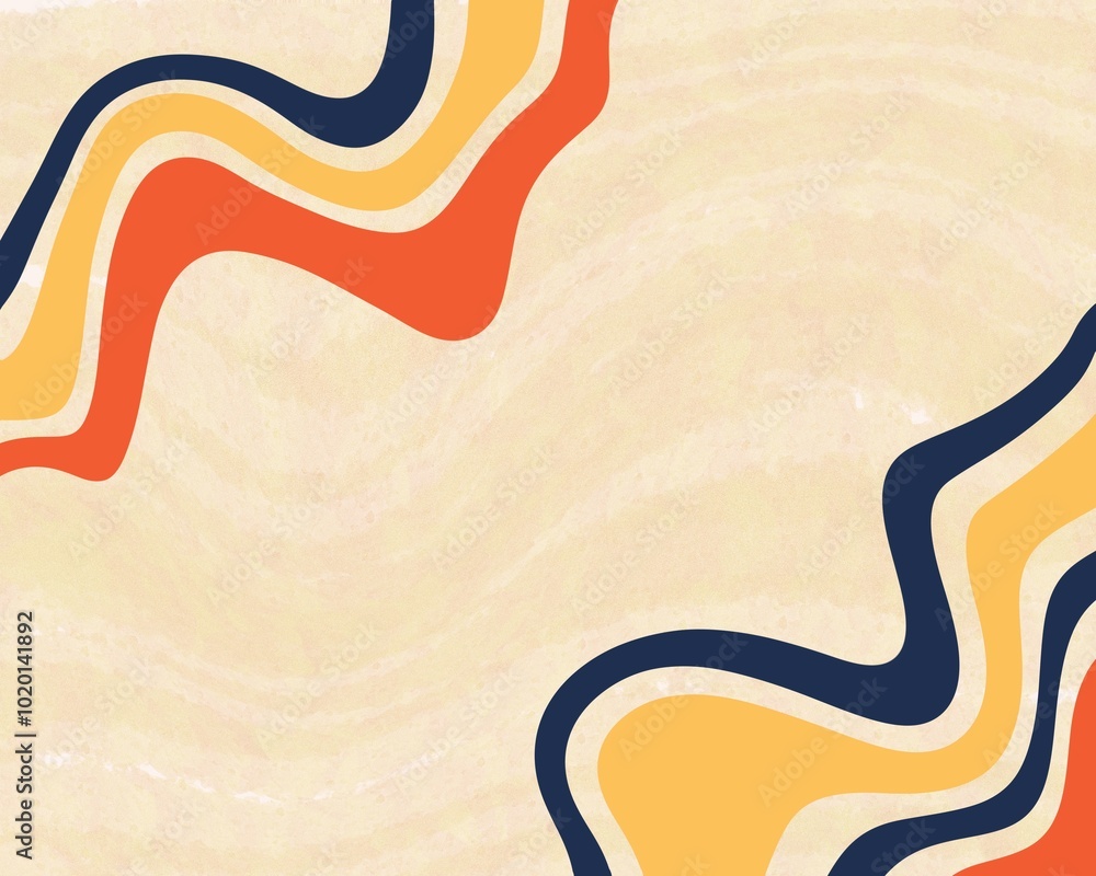 Wavy retro frame border background layout copy space backdrop banner texture poster Wavy retro frame border background layout copy space backdrop banner texture poster