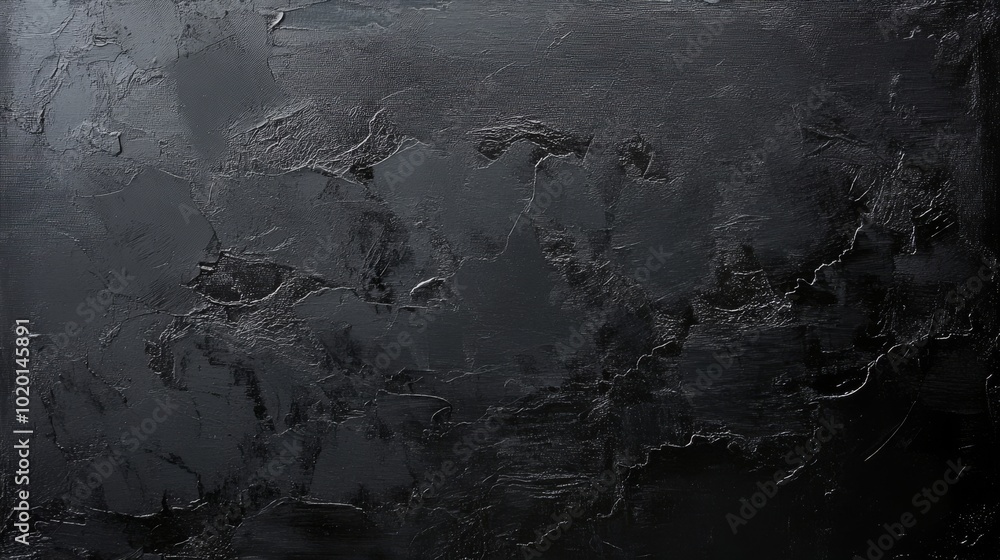 An abstract dark black canvas with subtle texture details An abstract dark black canvas with subtle texture details