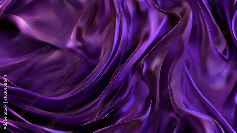 Rich Purple Satin Fabric with Soft and Elegant Drapes Rich Purple Satin Fabric with Soft and Elegant Drapes
