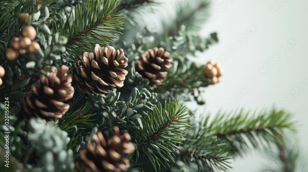 The Pine Cones on Branches The Pine Cones on Branches
