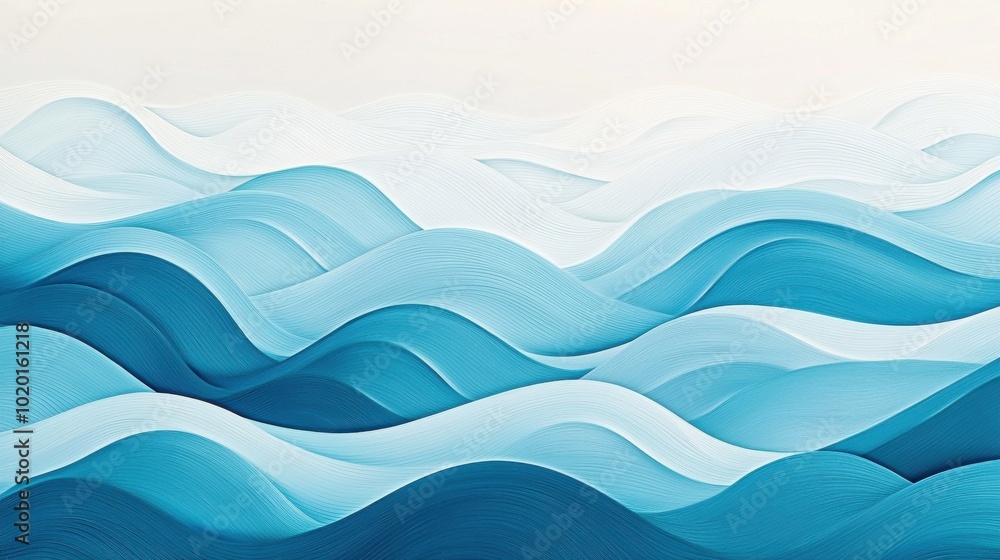 An abstract representation of flowing waves in varying shades of blue, creating a tranquil and calming oceanic effect. An abstract representation of flowing waves in varying shades of blue, creating a tranquil and calming oceanic effect.