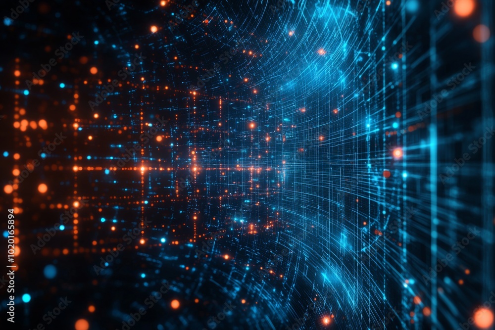Digital Technology background of data and network Digital Technology background of data and network