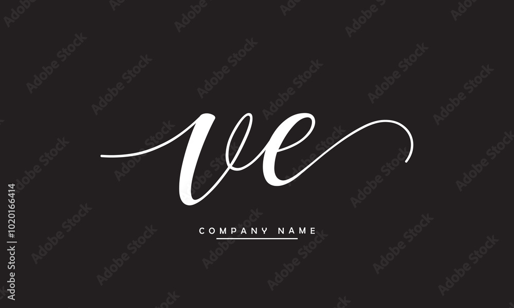 VE, EV, V, E Abstract Letters Logo Monogram VE, EV, V, E Abstract Letters Logo Monogram