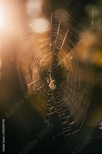 Araignée dans sa toile photo