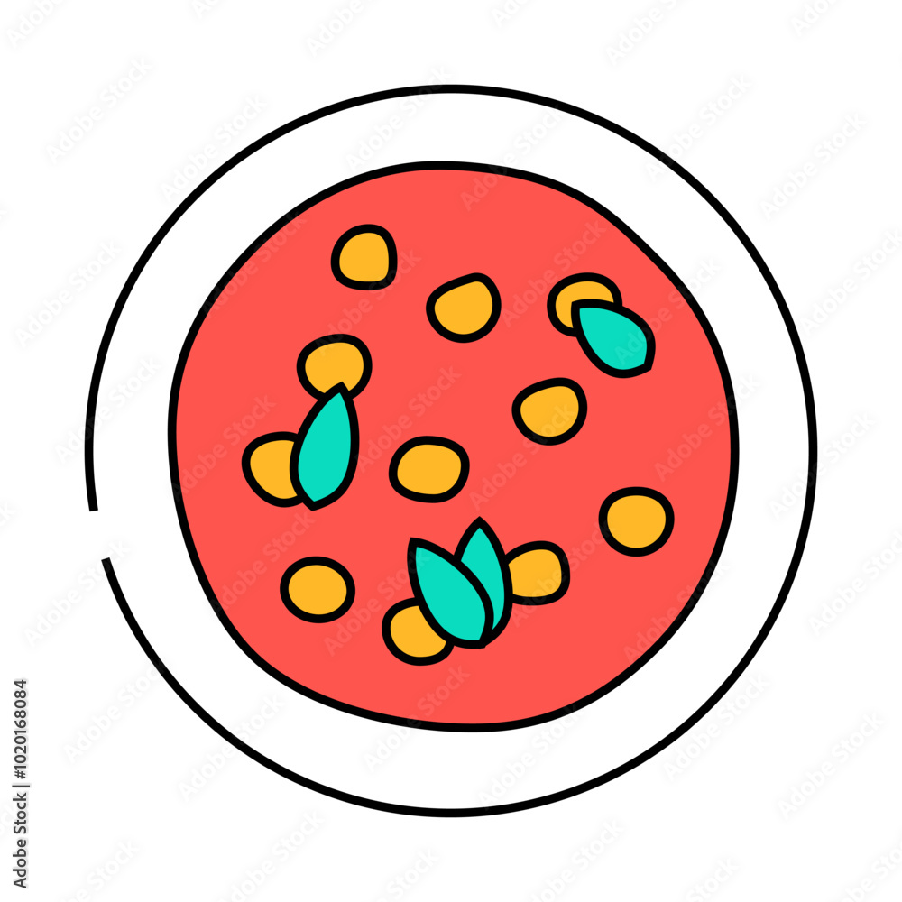 chana masala indian cuisine line icon vector. chana masala indian cuisine sign. isolated symbol illustration chana masala indian cuisine line icon vector. chana masala indian cuisine sign. isolated symbol illustration