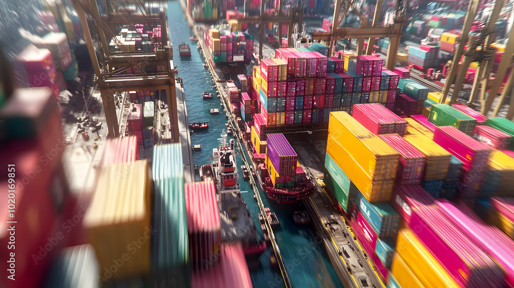 Dynamic Cargo Operations at Busy Container Port Dynamic Cargo Operations at Busy Container Port