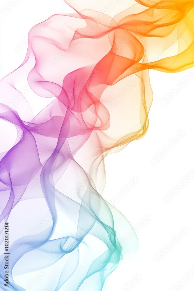 Colorful abstract gradient, digital art, white background Colorful abstract gradient, digital art, white background