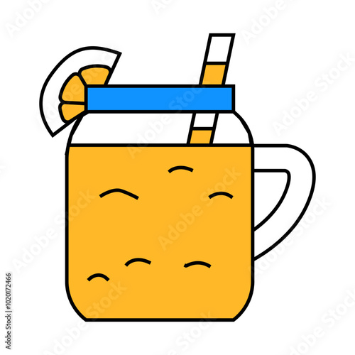 lassi drink indian cuisine line icon vector. lassi drink indian cuisine sign. isolated symbol illustration