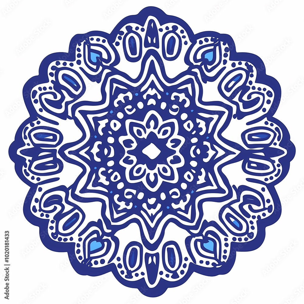 Delicate Floral Mandala Design in Minimalist Style Delicate Floral Mandala Design in Minimalist Style