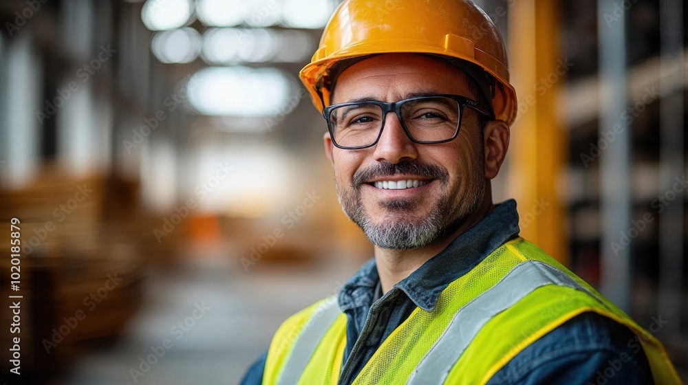 Construction Worker Smile. Construction Worker Smile.