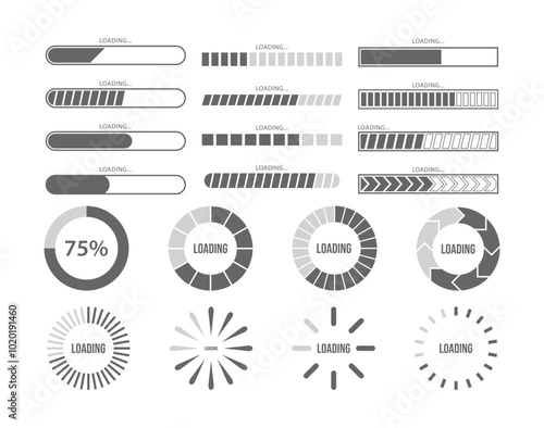 loading bar progress all grey