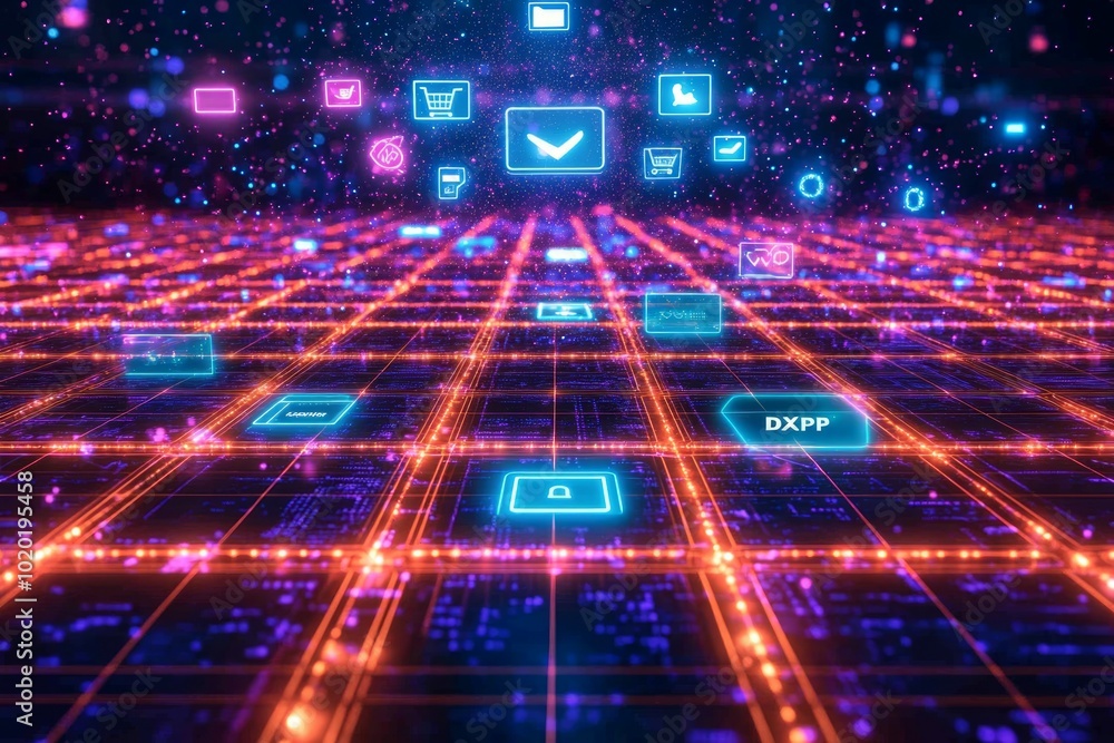 Obraz premium The Experience Grid, Digital Experience Platforms DXP