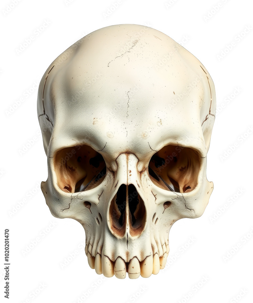 Realistic Skull Illustration on Transparent Background for Design and Overlay Use Realistic Skull Illustration on Transparent Background for Design and Overlay Use