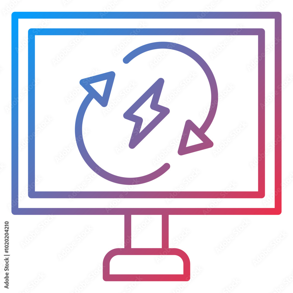 Renewable Energy Icon Style Renewable Energy Icon Style