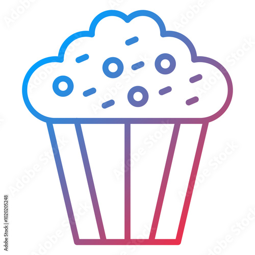 Coffee Muffin Icon Style