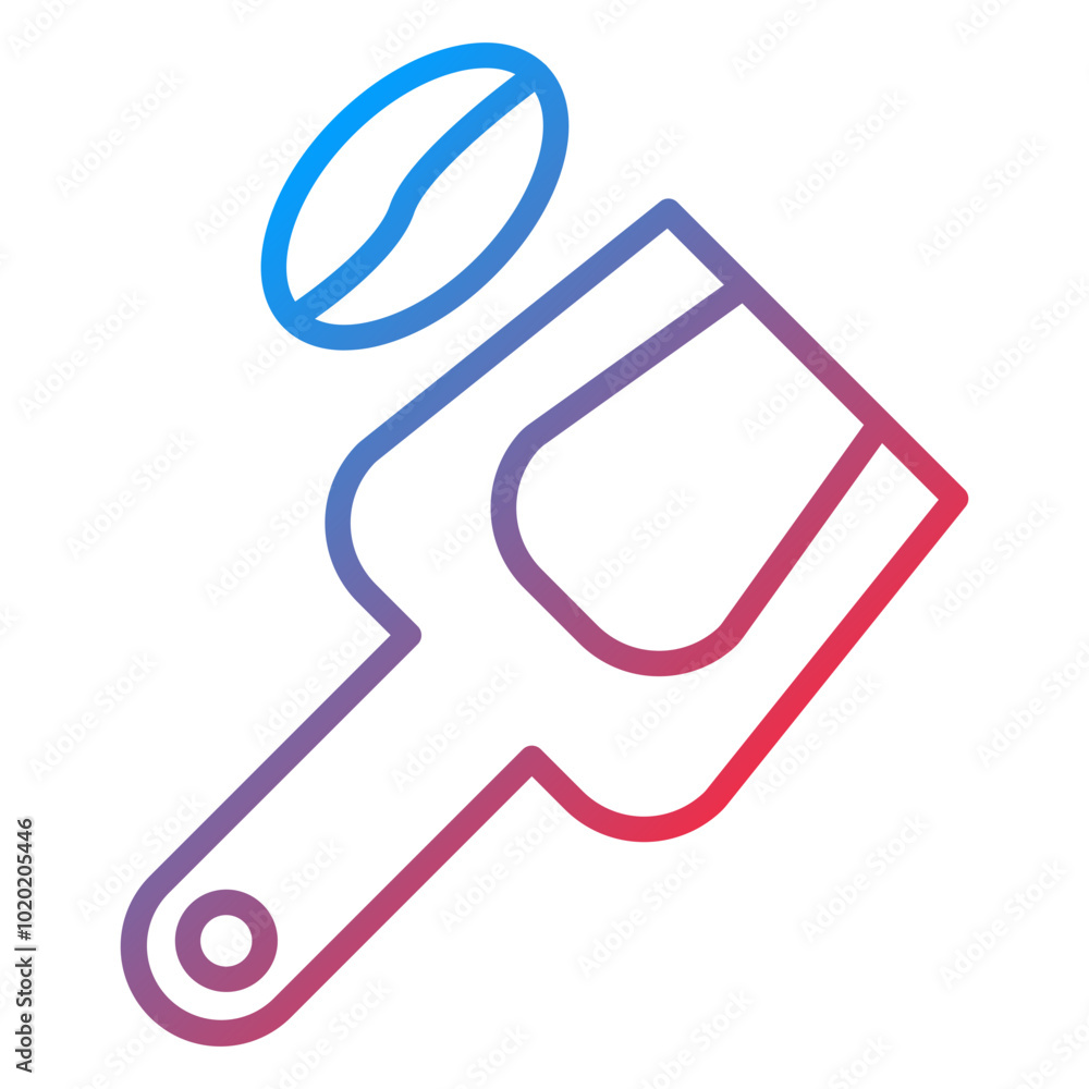 Coffee Scoop Icon Style