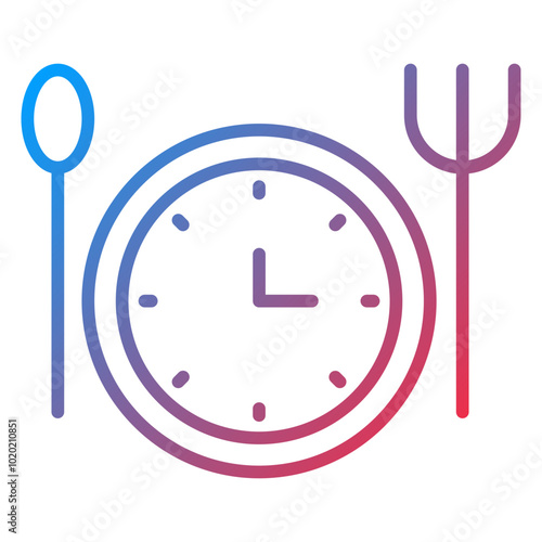 Intermittent Fasting Icon Style
