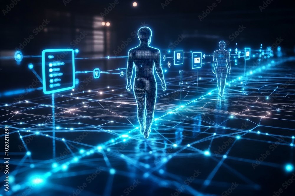 Holographic User Journey, Digital Experience Platforms DXP Holographic User Journey, Digital Experience Platforms DXP