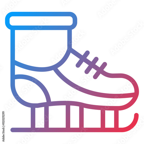 Ice Skates Icon Style