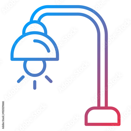 Book Lamp Icon Style
