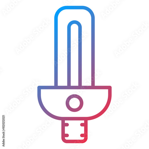 Fluorescent Lamp Icon Style