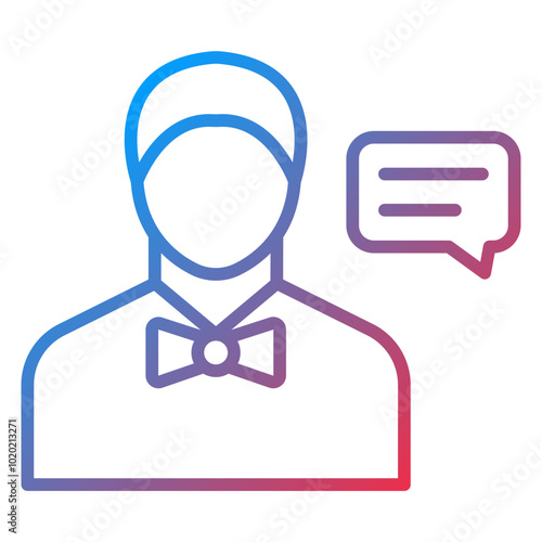 Consultant Male Icon Style
