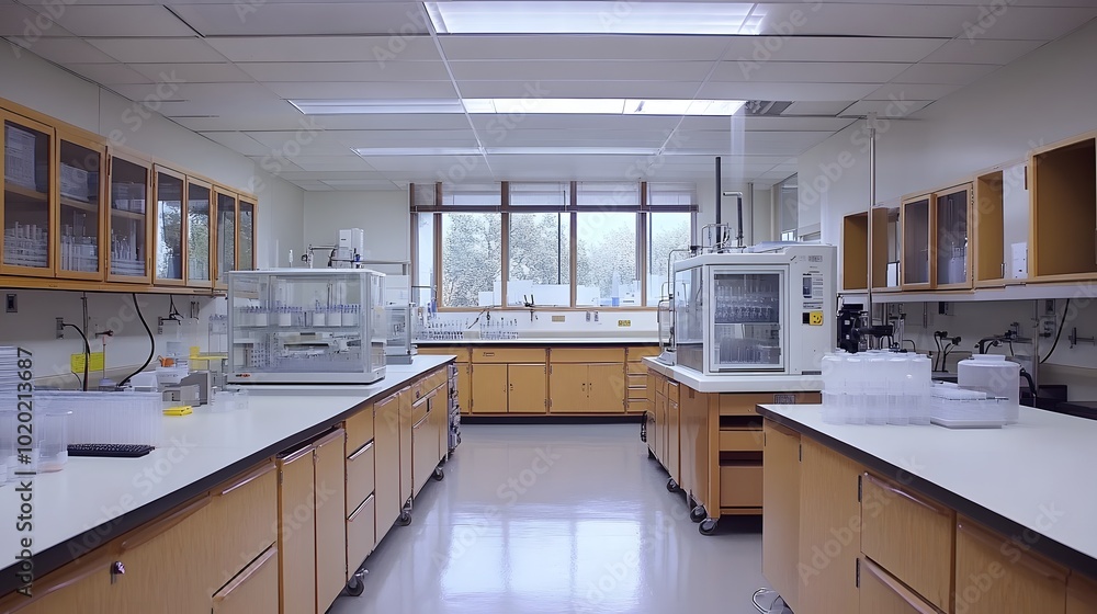 73. A lab with fume hoods designed for environmental research 73. A lab with fume hoods designed for environmental research