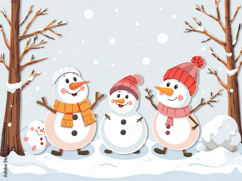 snowman in the snow snowman in the snow