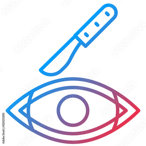 Eye Surgery Icon Style
