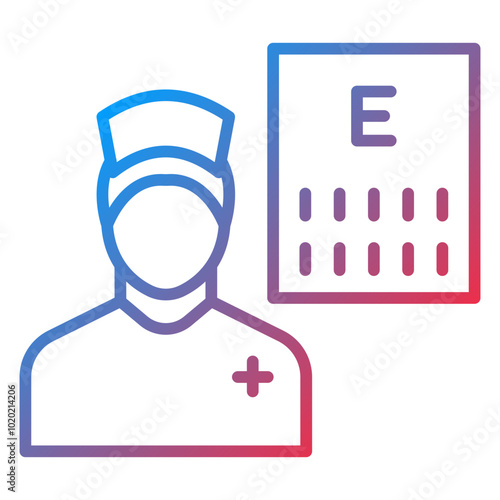 Optometrist Male Icon Style