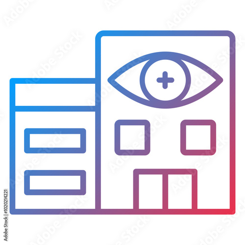 Optometry Clinic Icon Style