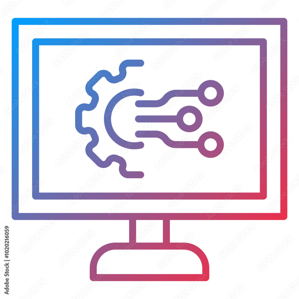 Digital Transformation Icon Style Digital Transformation Icon Style