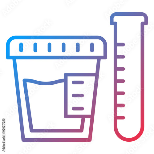 Urine Test Icon Style