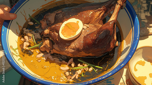 pumpkin soup in a bowl