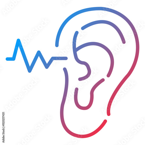 Hearing Checkup Icon Style