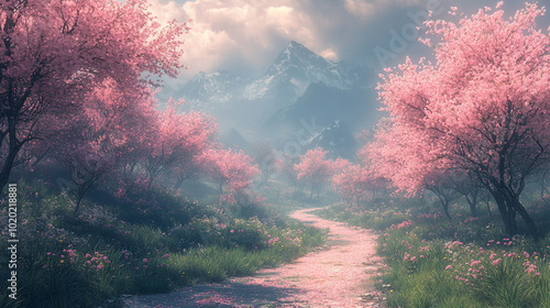 morning in the forest