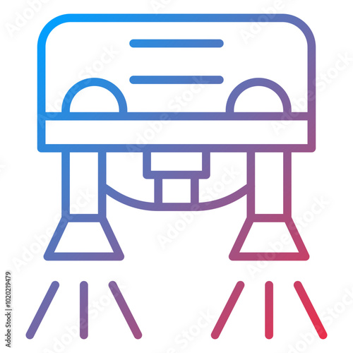 Flyboarding Icon Style