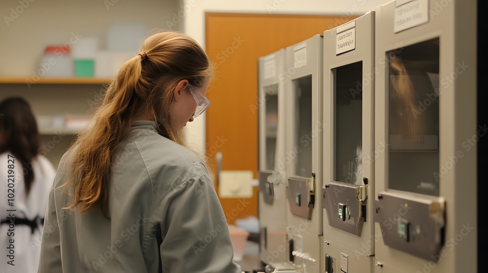 81. A lab focused on innovative chemistry using advanced fume hoods 81. A lab focused on innovative chemistry using advanced fume hoods