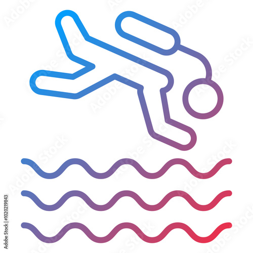 Freediving Icon Style
