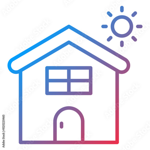 Home Insulation Icon Style